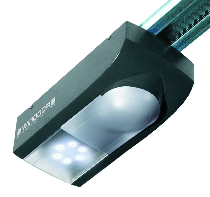 Motorisation de porte sectionnelle avec éclairage LED